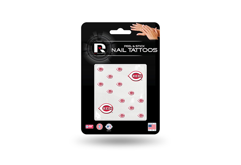 Mlb Cincinnati Reds Nail Tattoos Set Of 12 Plus 2 Face