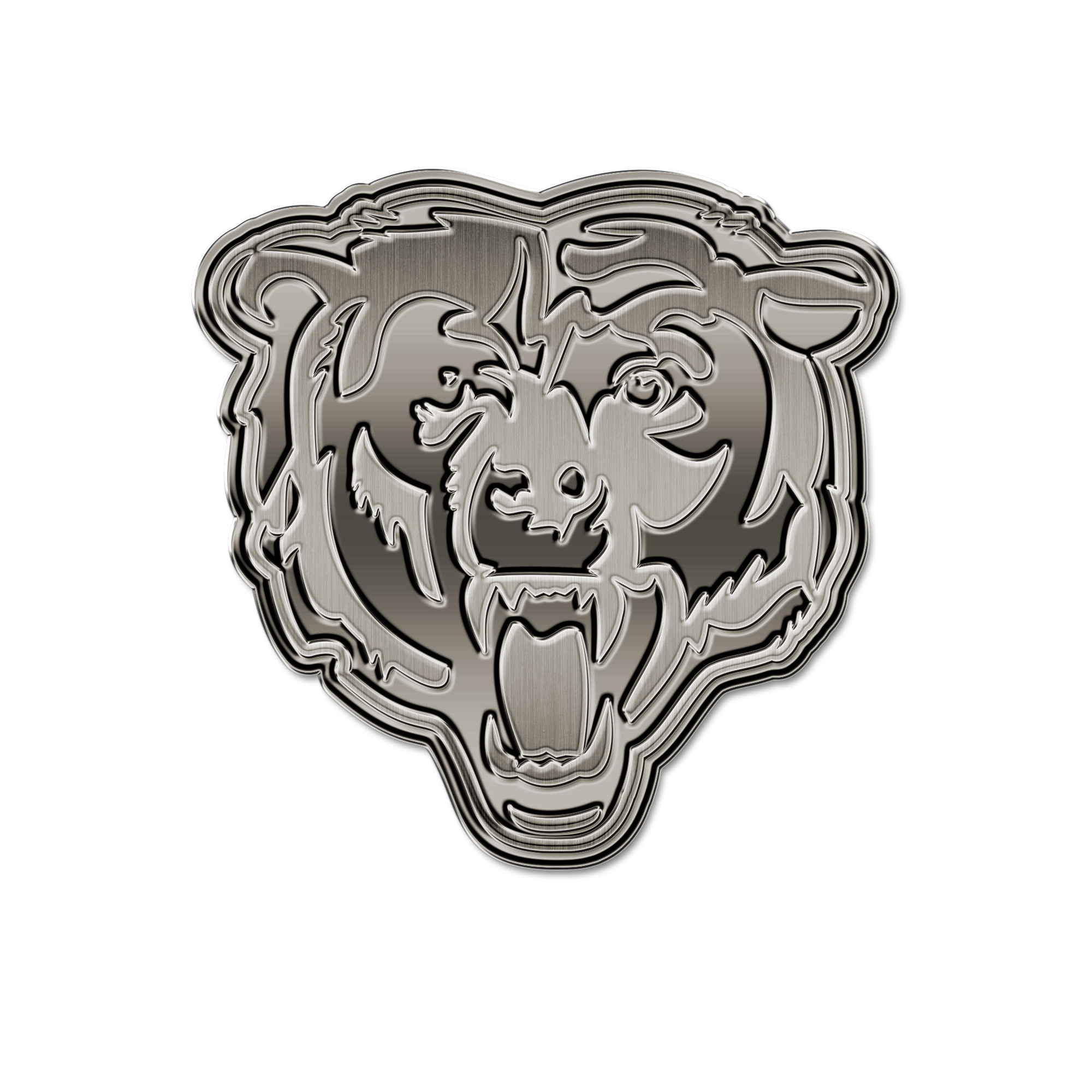 Chicago Bears Standard Antique Nickel Auto Emblem for Car/Truck/SUV