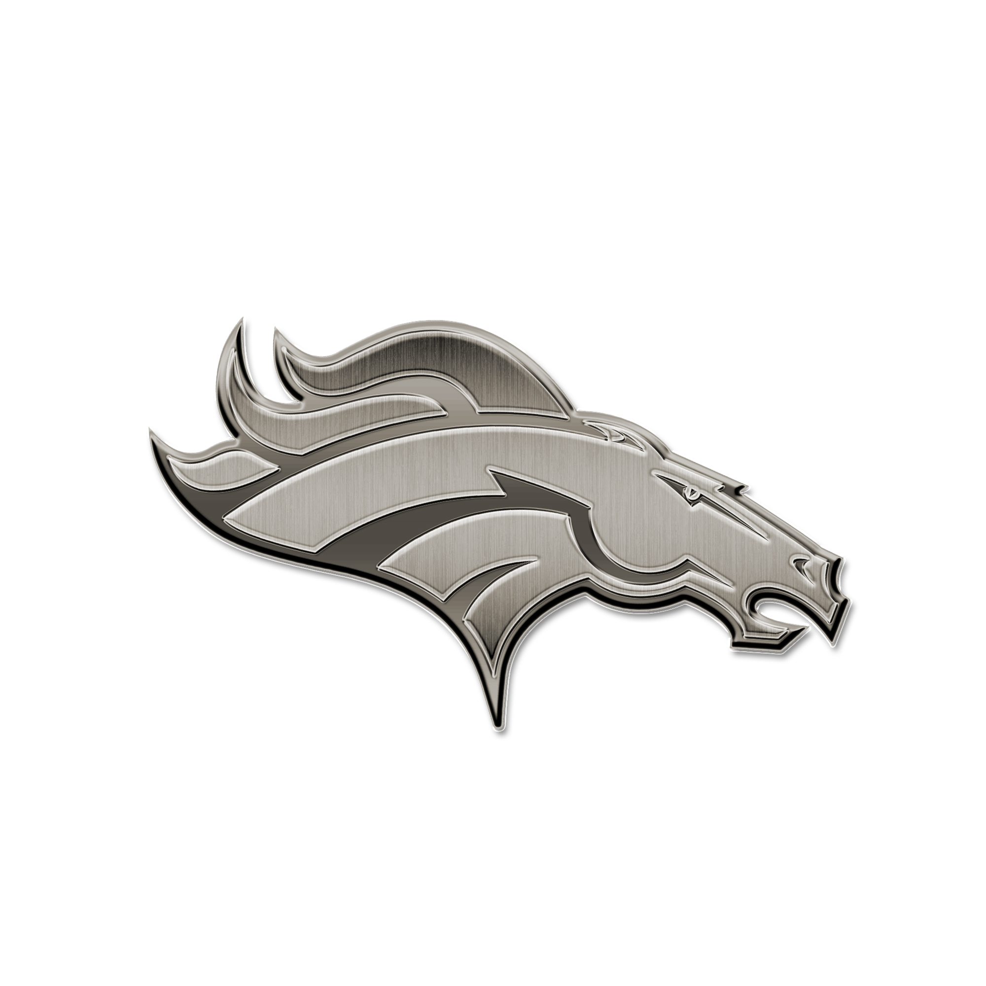 Denver Broncos Standard Antique Nickel Auto Emblem for Car/Truck/SUV