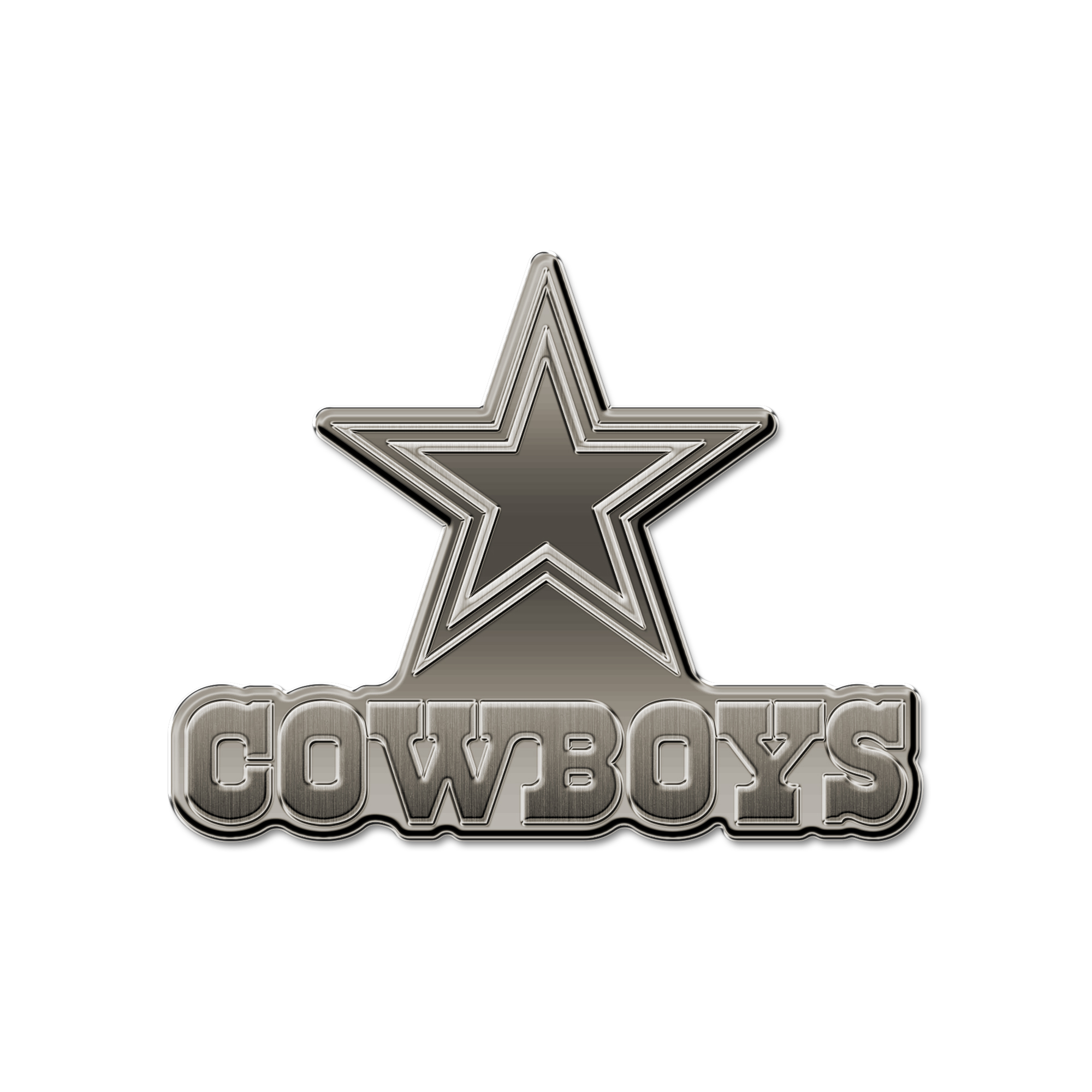 Dallas Cowboys Standard Antique Nickel Auto Emblem for Car/Truck/SUV