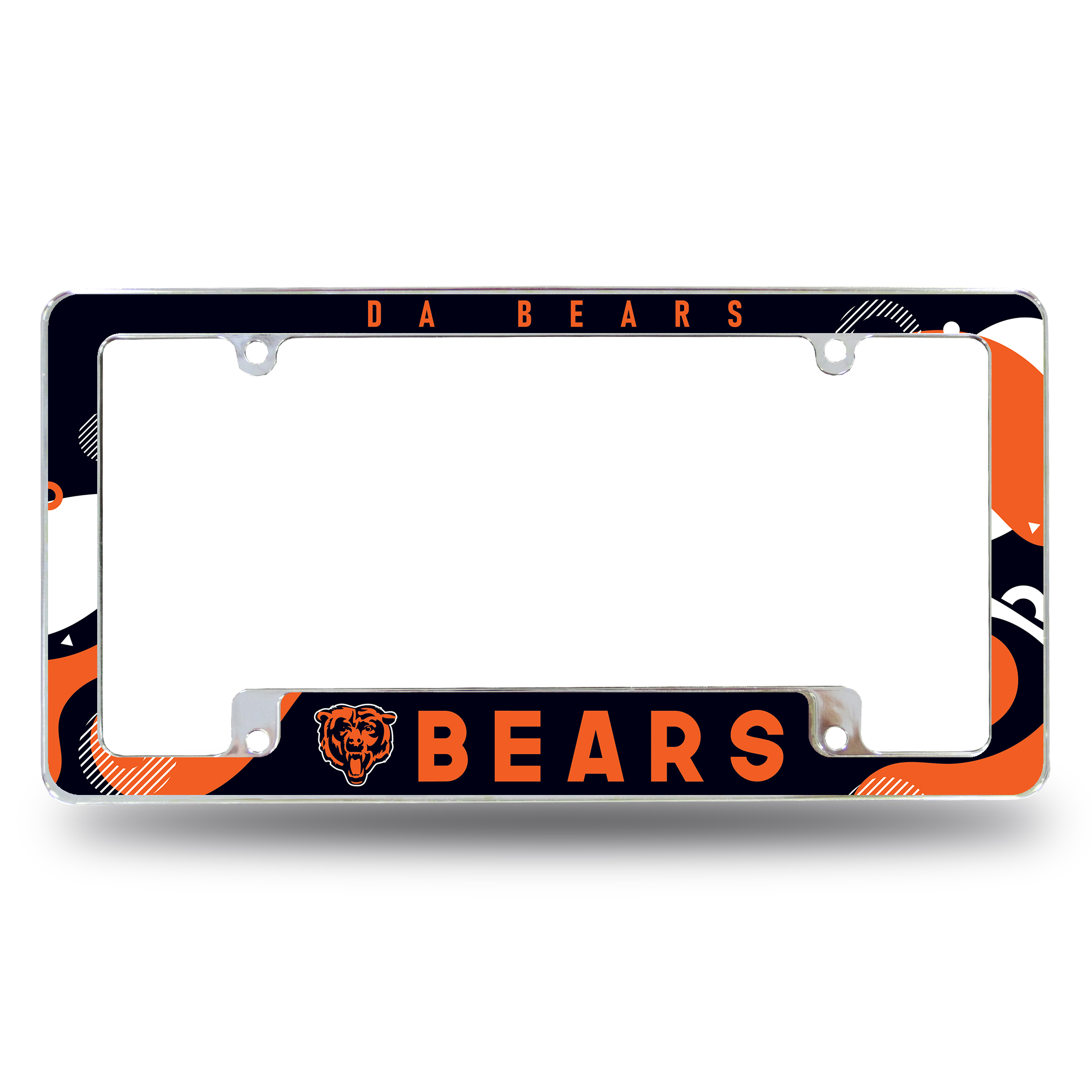 Chicago Bears  All Over Chrome License Plate Frame 