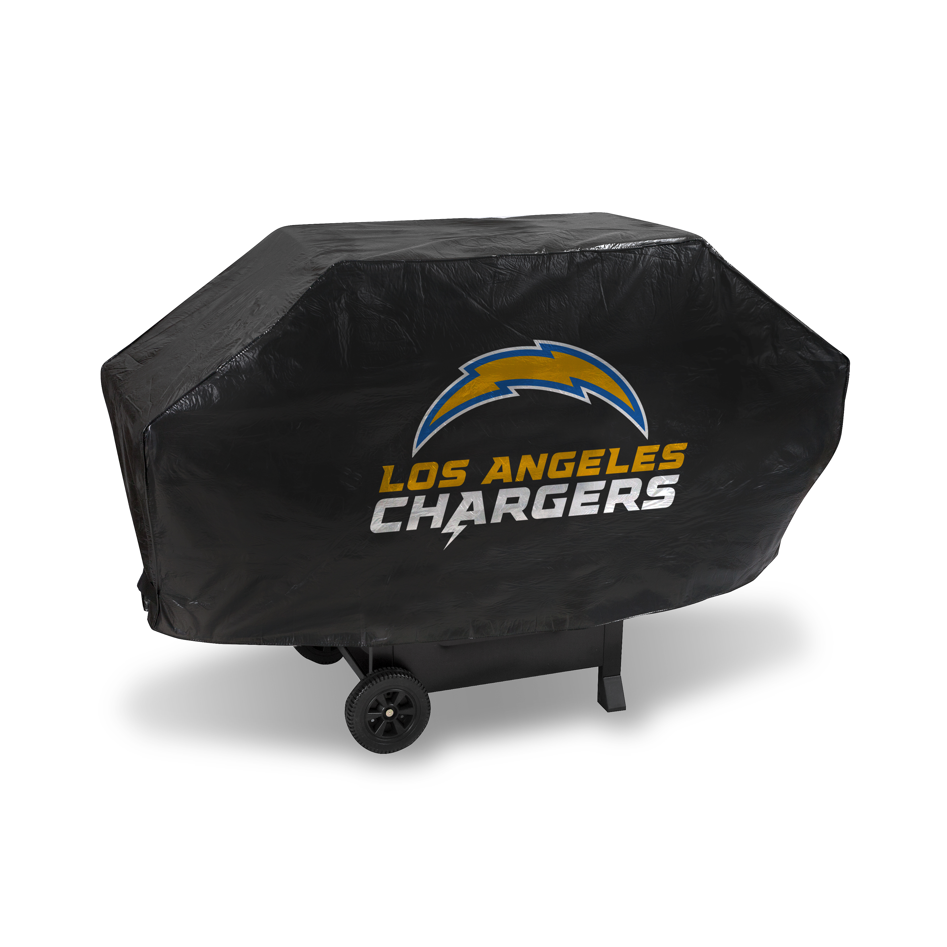 Los Angeles Chargers  Deluxe Vinyl Grill Cover - 68" Wide/Heavy Duty/Velcro Staps    