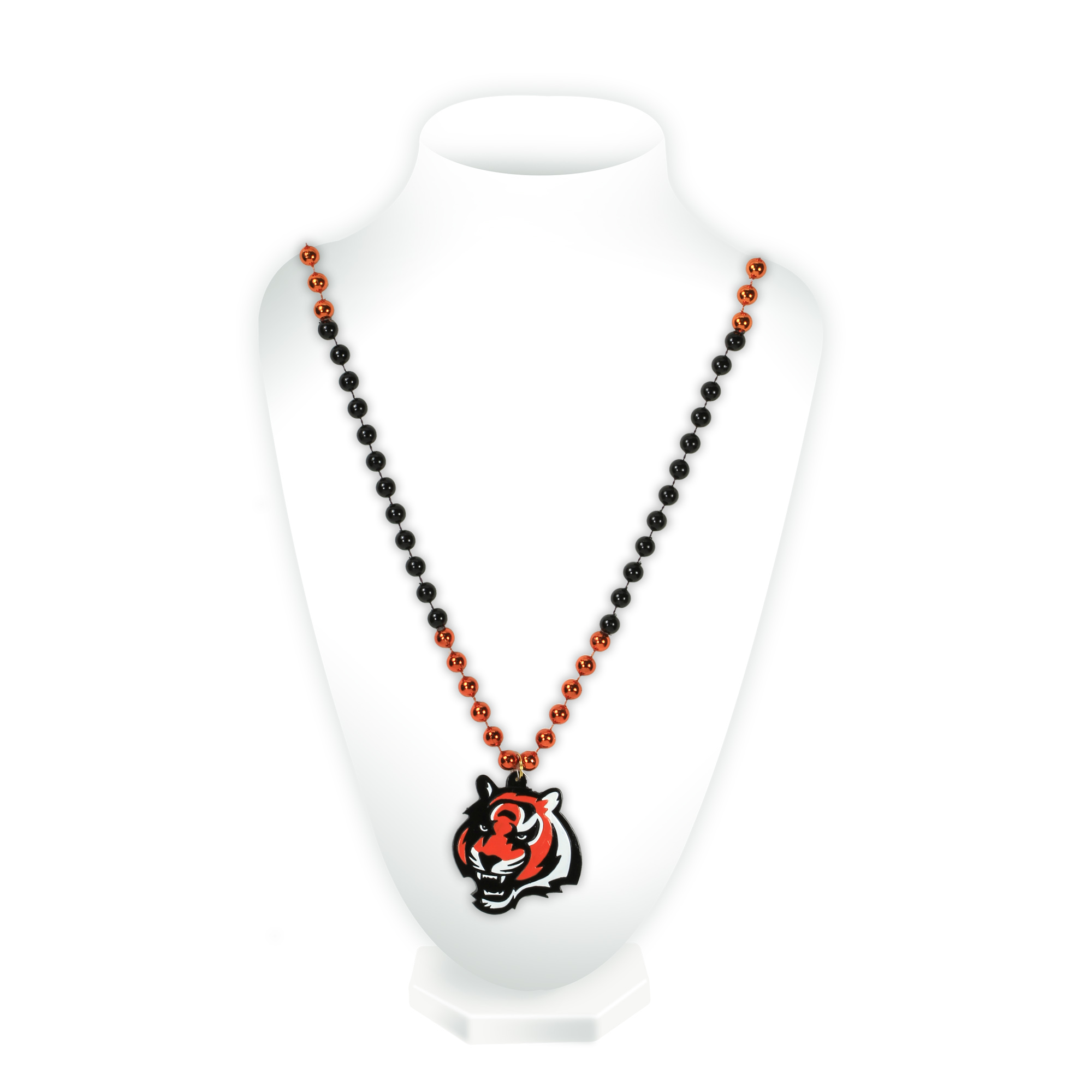 Cincinnati Bengals Beads w/ Medallion 