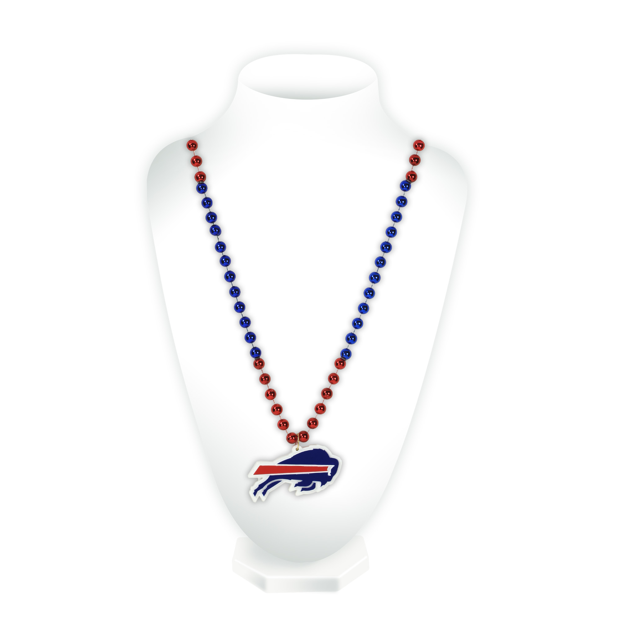 Buffalo Bills Beads w/ Medallion 