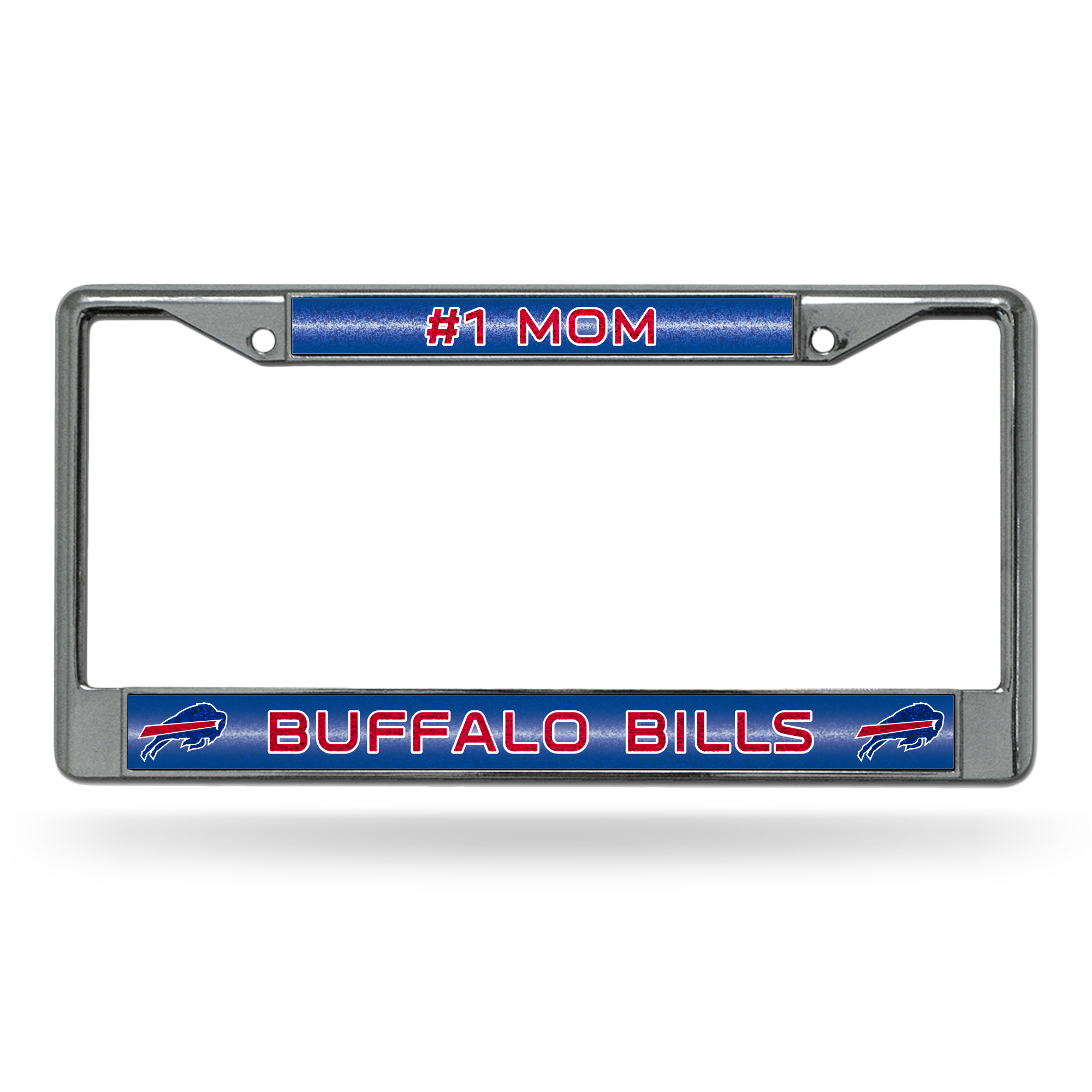 Buffalo Bills License Plate Frame (Chrome Glitter) 