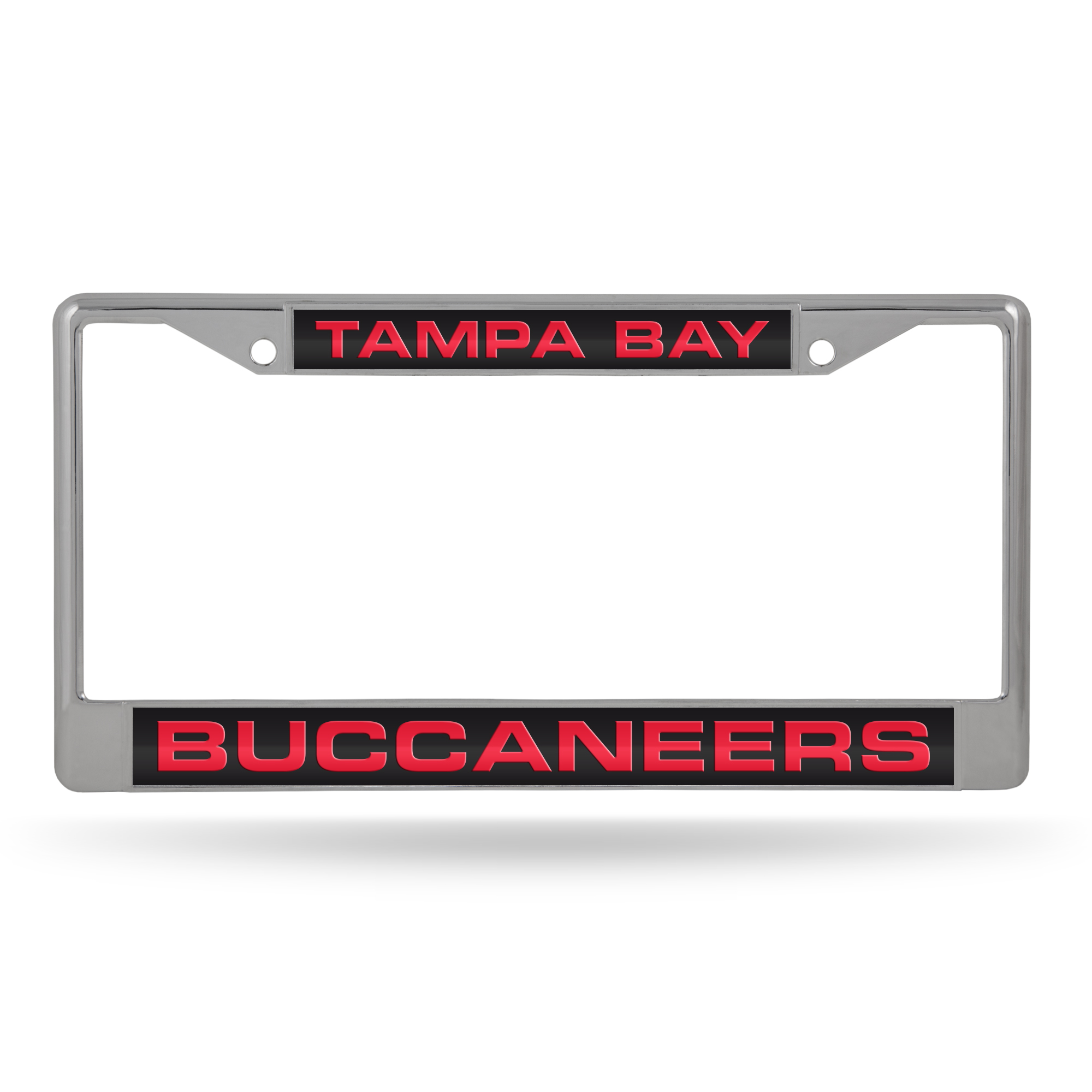 Tampa Bay Buccaneers Alternate 12" x 6" Laser Cut Chrome Frame - Car/Truck/SUV Automobile Accessory    