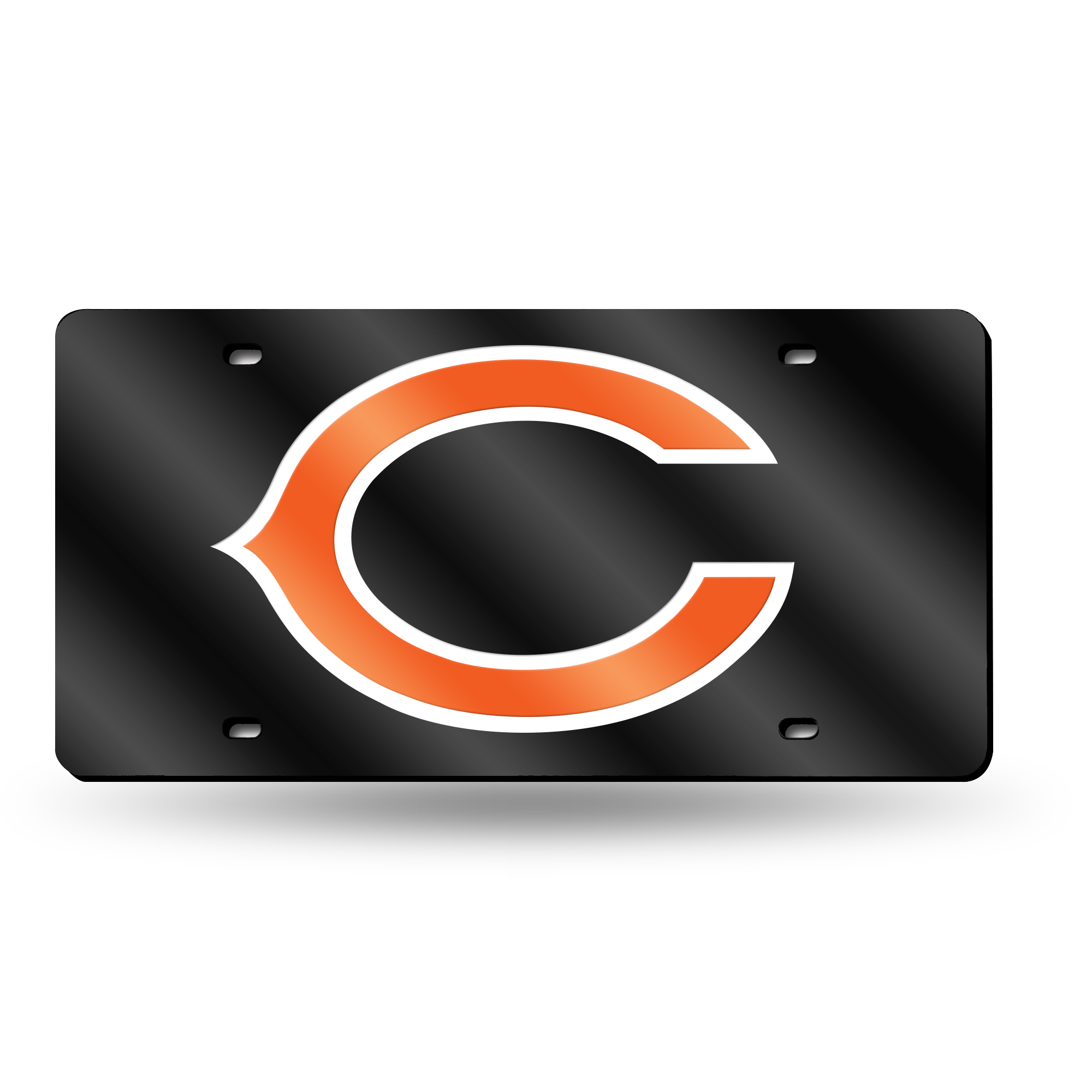 Chicago Bears Blue 12" x 6" Laser Cut Tag For Car/Truck/SUV - Automobile D?cor    