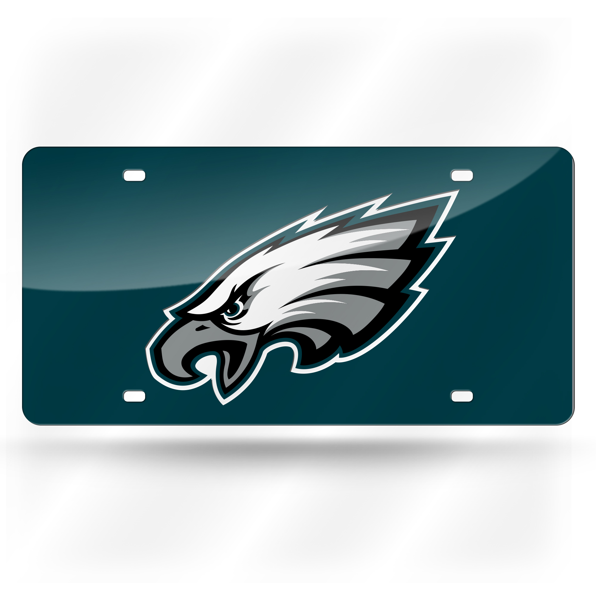 Philadelphia Eagles Green 12" x 6" Laser Cut Tag For Car/Truck/SUV - Automobile D?cor    