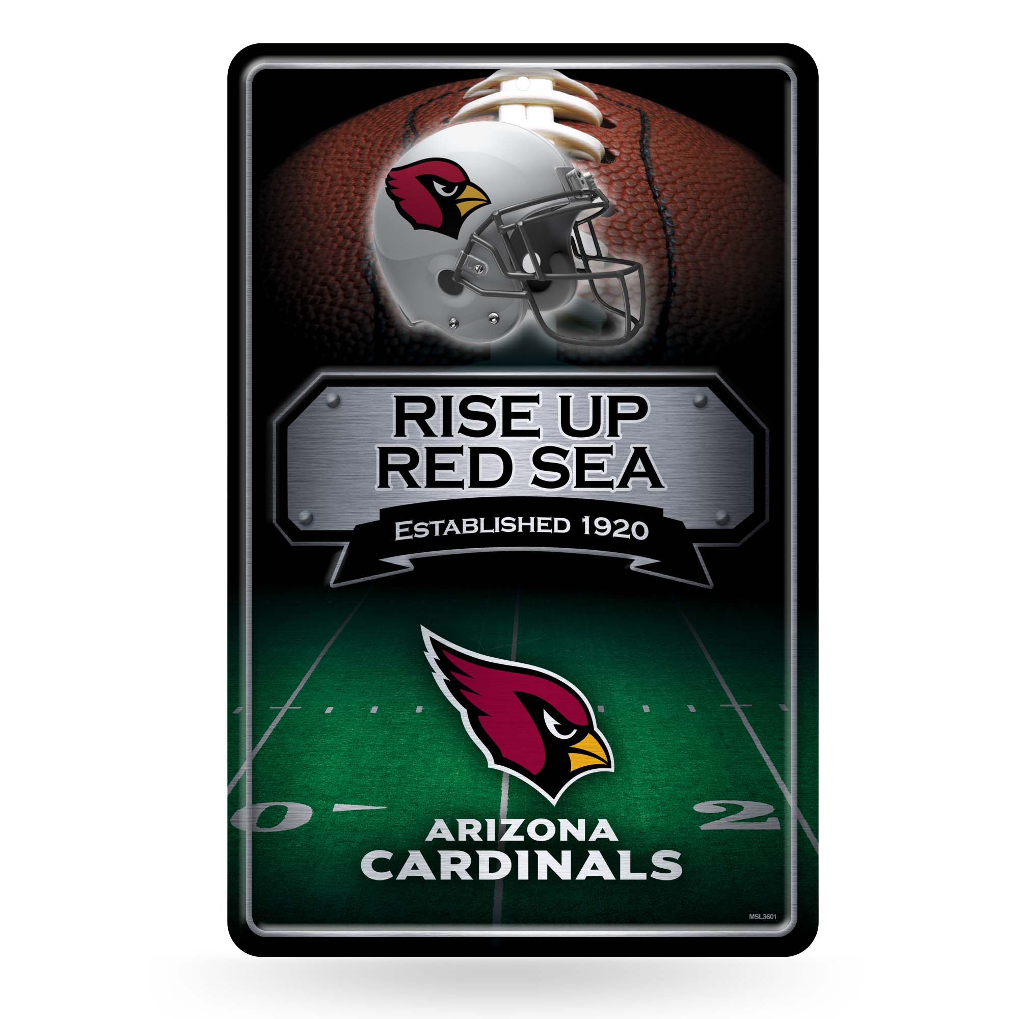 Arizona Cardinals  11" x 17" Metal Home D?cor Sign    