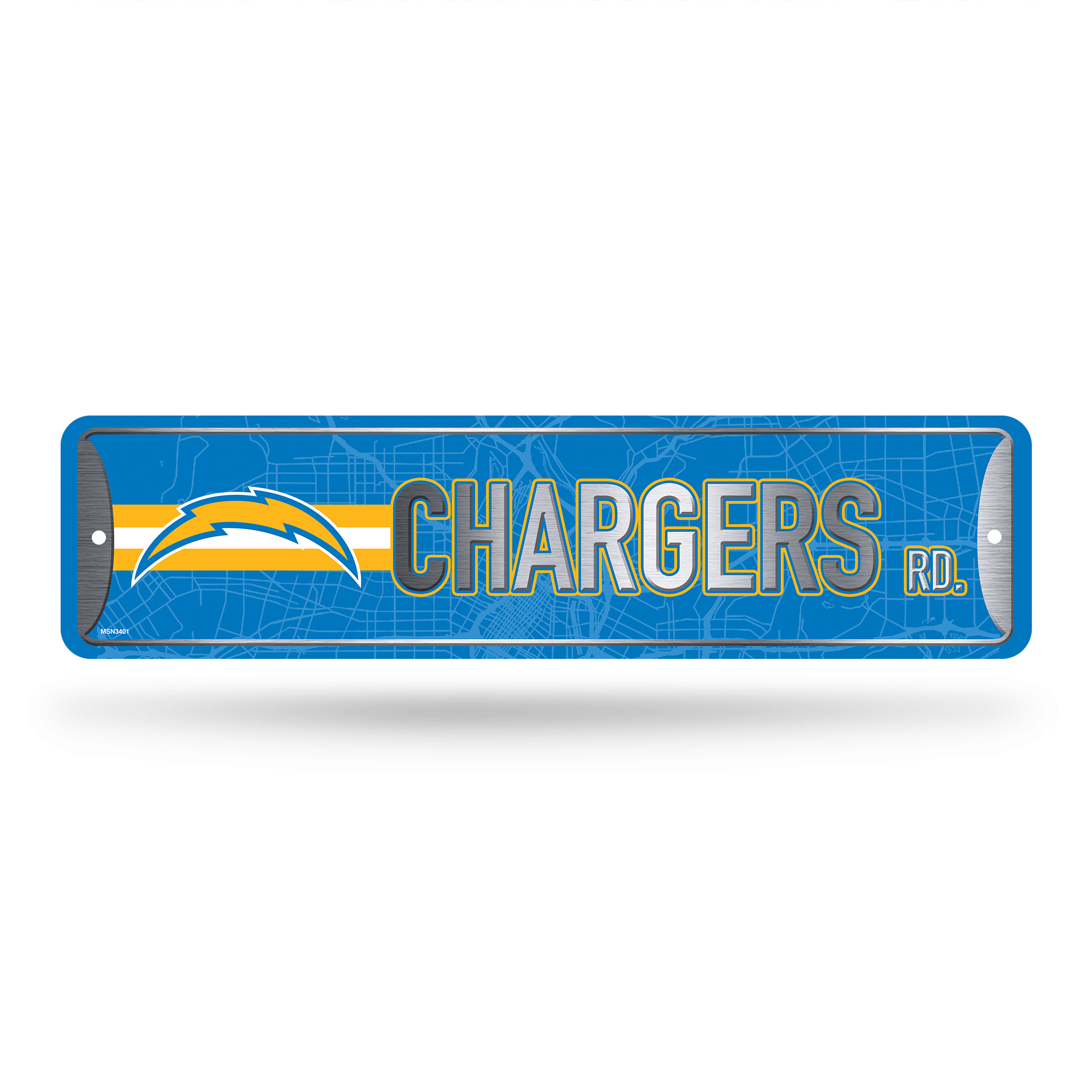 Los Angeles Chargers Metal Street Sign 