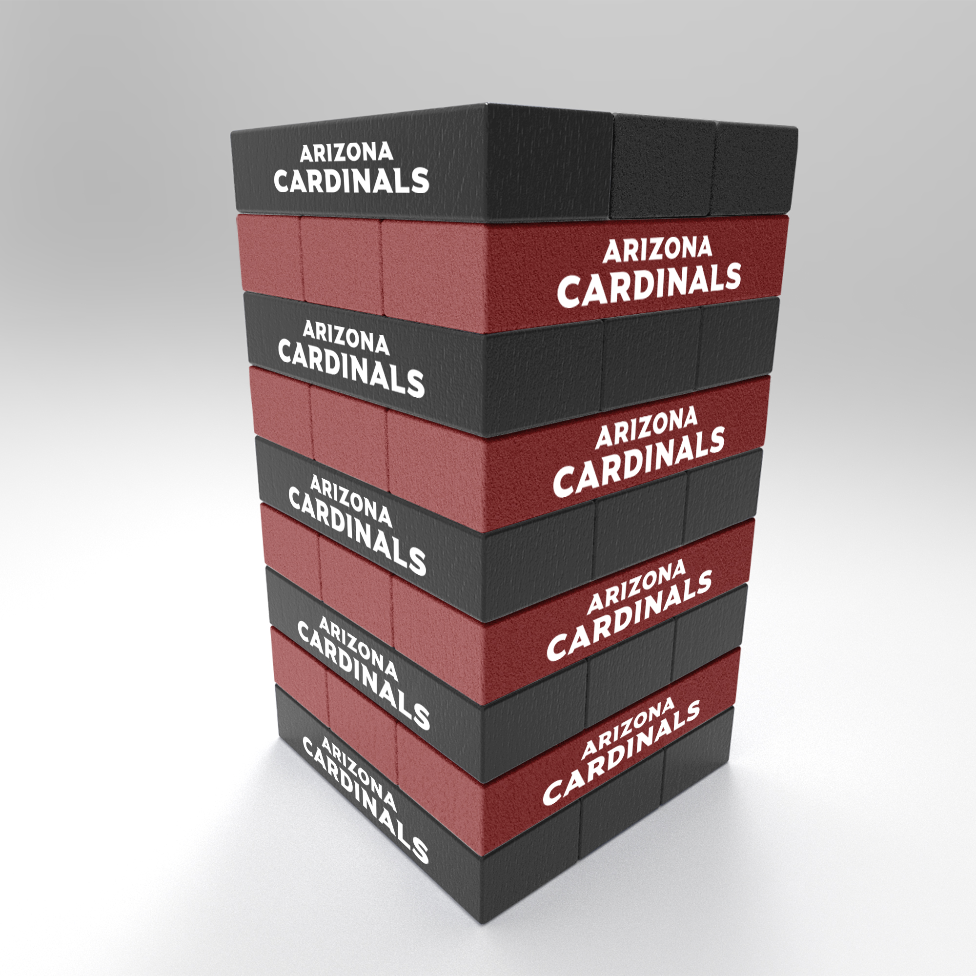 Arizona Cardinals  Mini Jumbling Tower Game - Wood Stackem Game