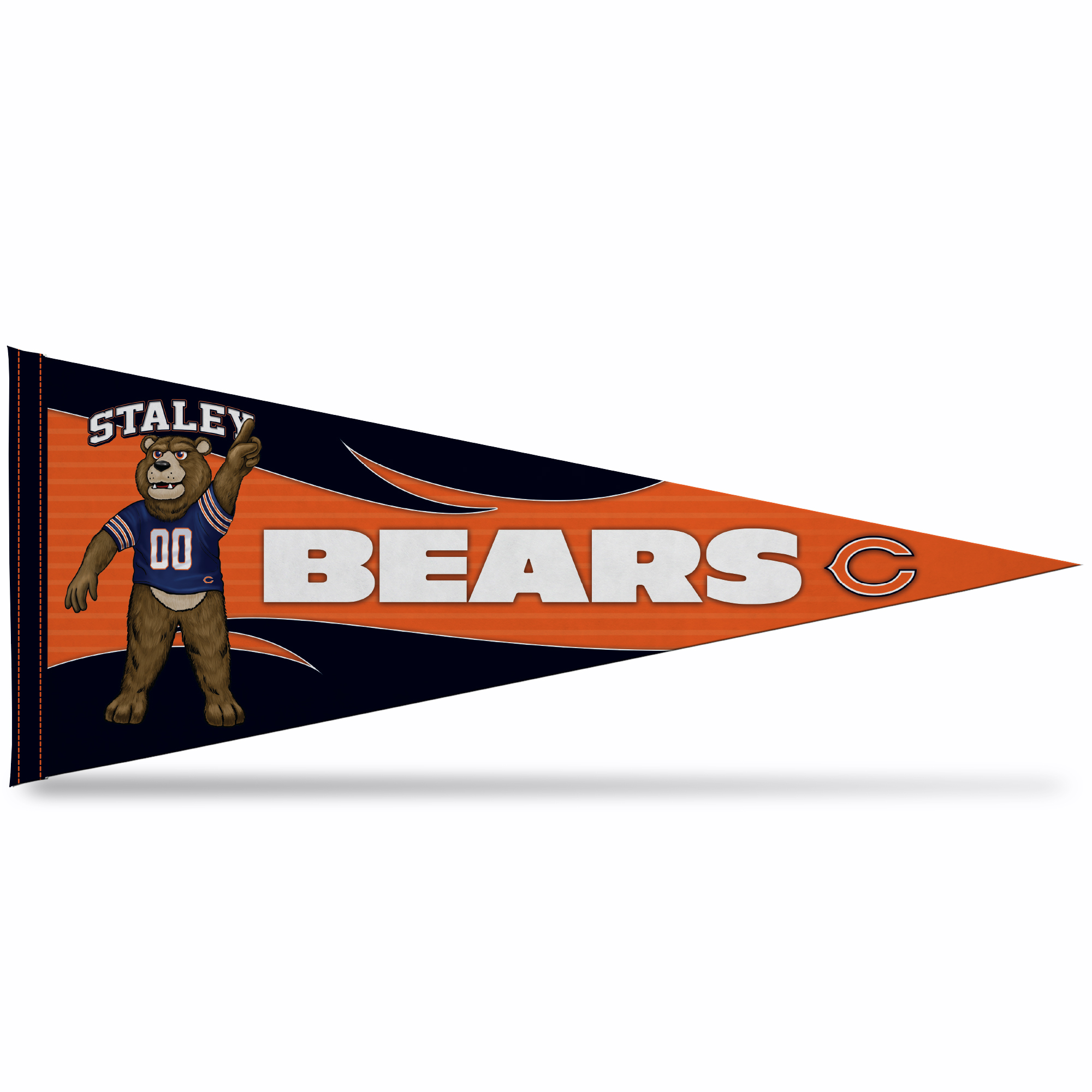 Chicago Bears Soft Felt 12X30 Pennant 
