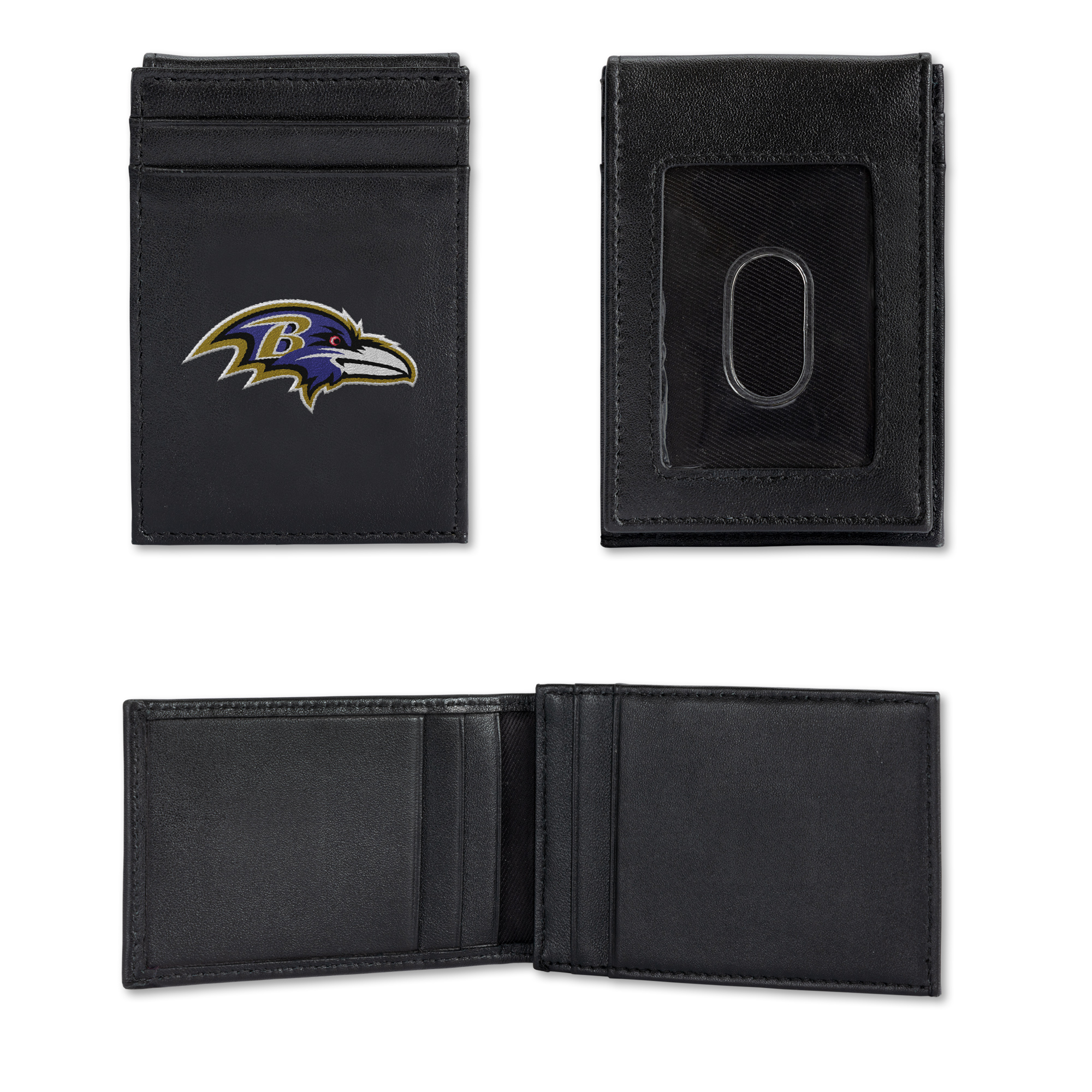 Baltimore Ravens  Embroidered Front Pocket Wallet - Slim/Light Weight - Great Gift Item