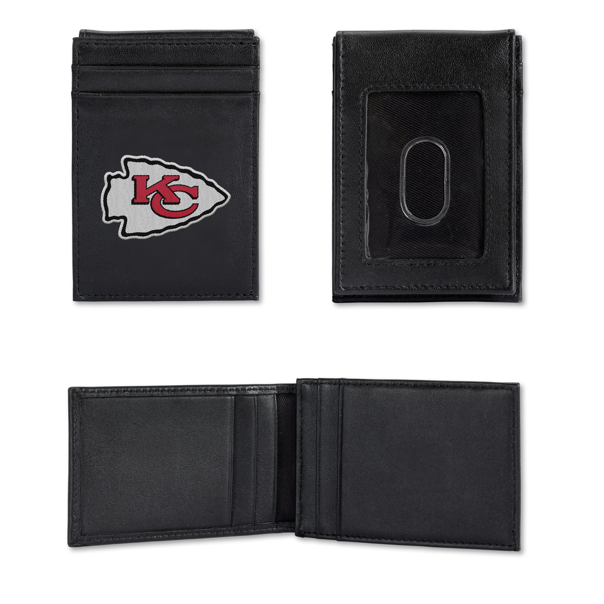 Kansas City Chiefs  Embroidered Front Pocket Wallet - Slim/Light Weight - Great Gift Item