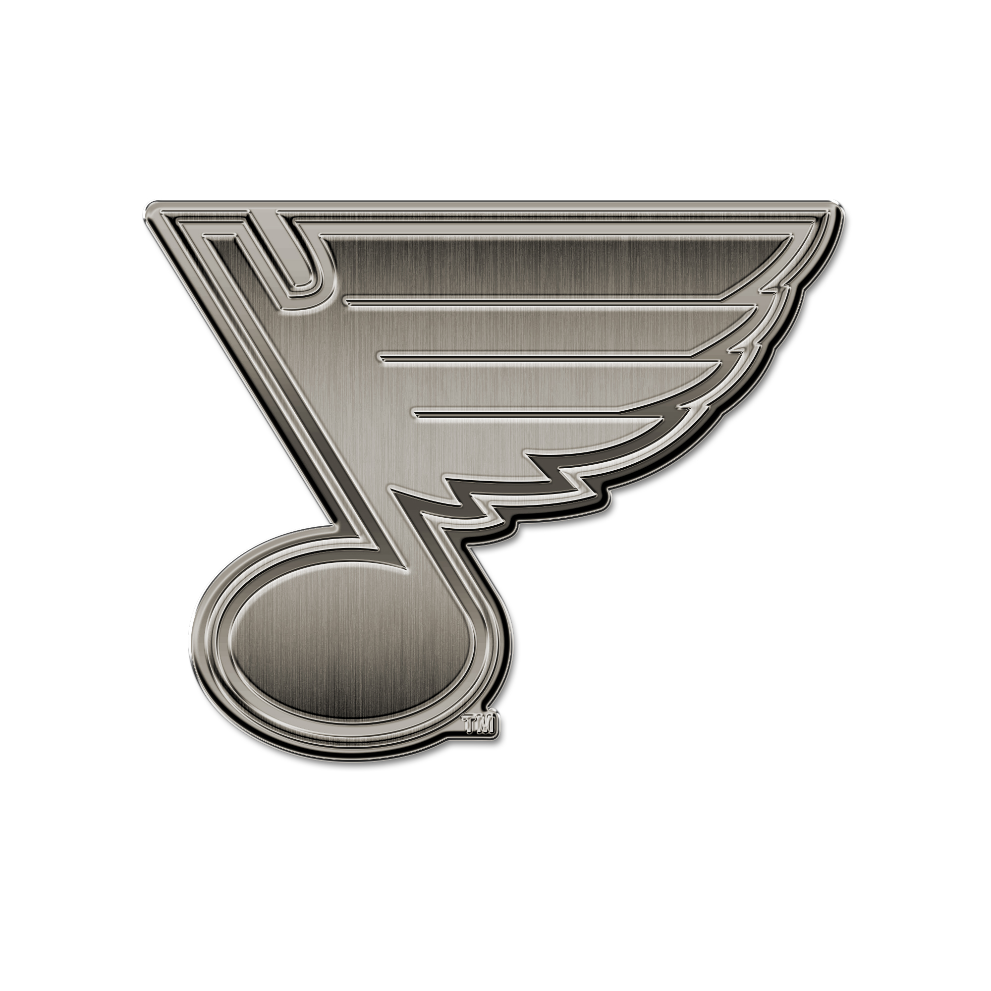 St. Louis Blues Standard Antique Nickel Auto Emblem for Car/Truck/SUV