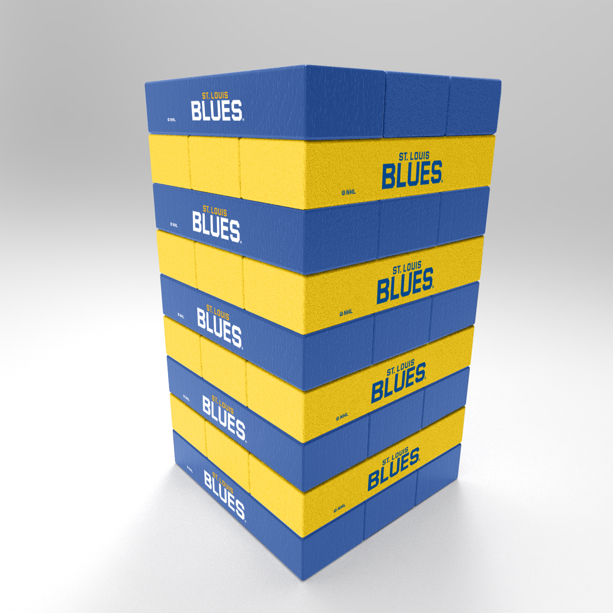 St. Louis Blues  Mini Jumbling Tower Game - Wood Stackem Game